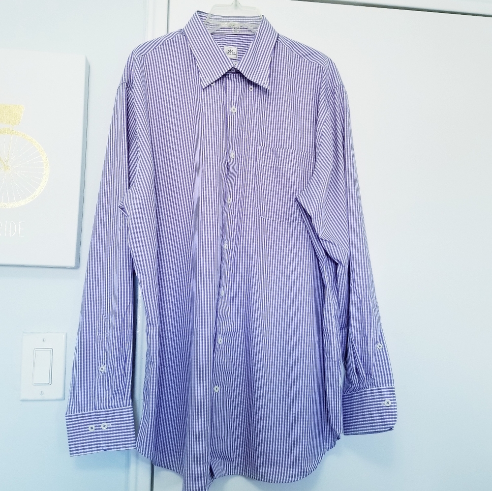 Peter Millar Gingham Button Down Shirt  Size XL